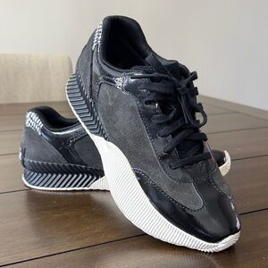 Sorel Black and White Sneakers